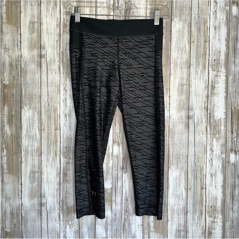 Under Armor Black Printed Compression Leggings